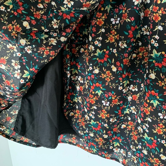 J. Crew Floral Long Sleeve Dress Lined - Picture 3 of 7